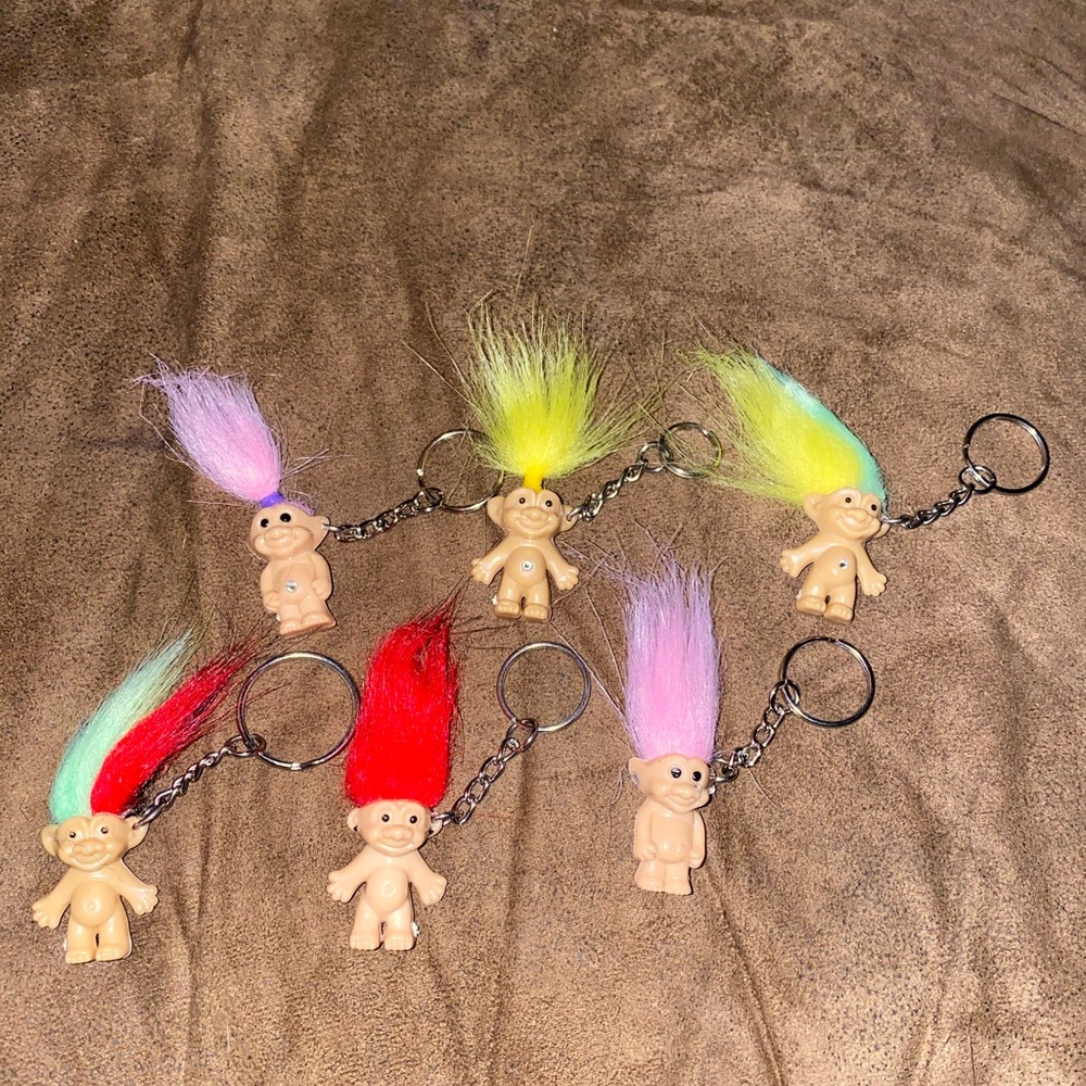 Custom Troll Keychains Y2K Cute